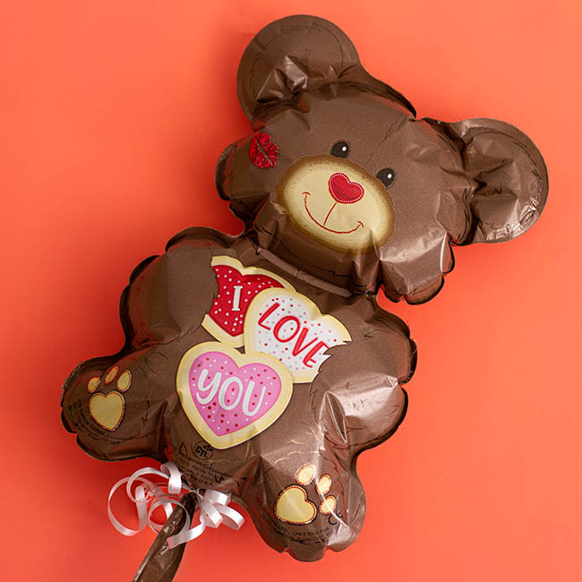 Foil Balloon I Love You Cookie Bear (7.75Wx12H)