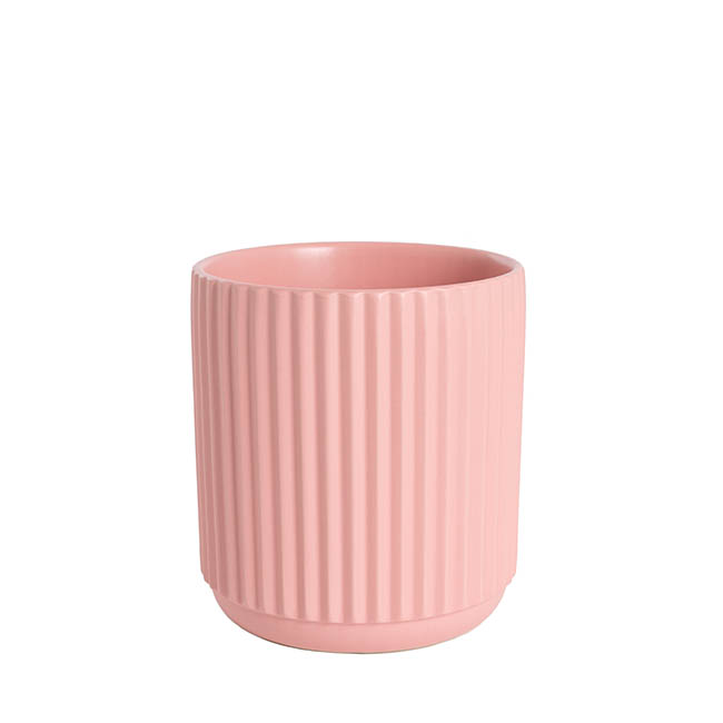 Ceramic Cyprus Vase Matte Light Pink (16DX17cmH)