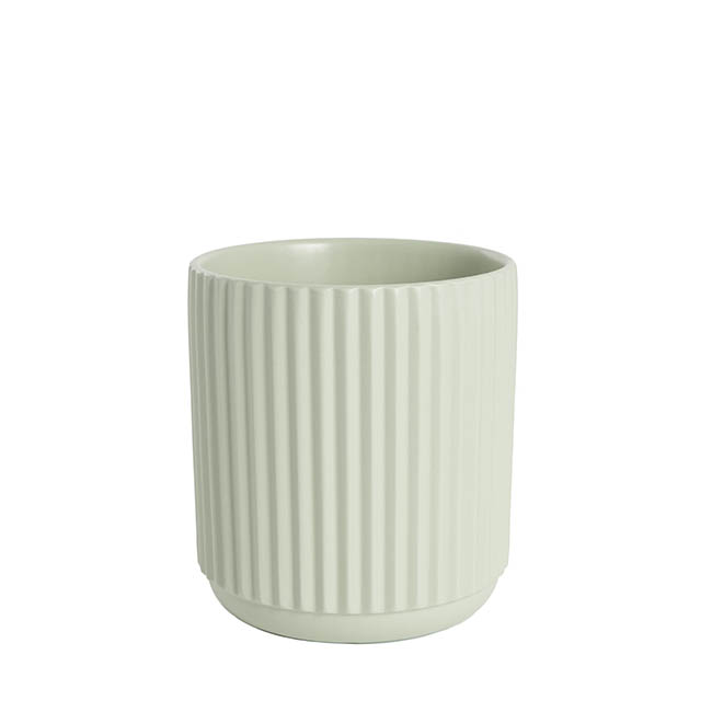Ceramic Cyprus Vase Matte Sage (16DX17cmH)