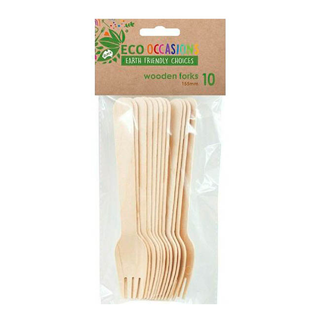 Wooden Fork (15.5cm) Pack 10