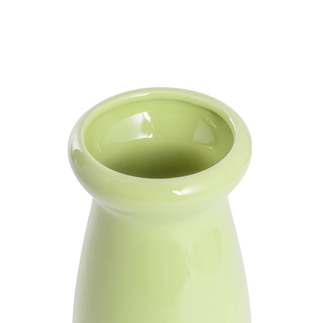 Ceramic Milk Bottle Large Sage (11Dx26cmH)