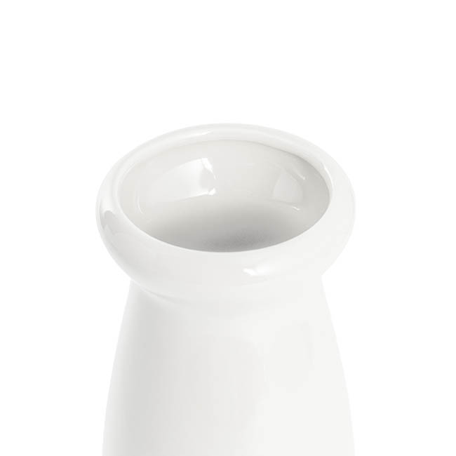 Ceramic Milk Bottle Large White (11Dx26cmH)