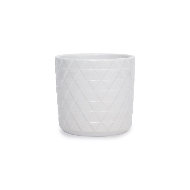 Ceramic Epping Pot White (14.5Dx14.5cmH)