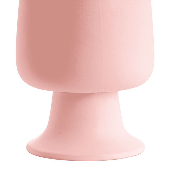Ceramic Compote Isabella Vases Light Pink (13Dx15cmH)