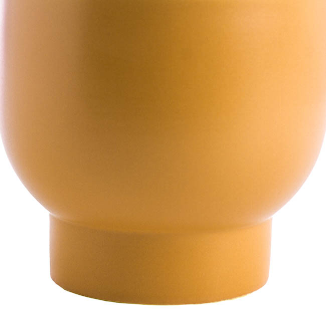 Ceramic Buffalo Pot Planter Matte Mango Mojito 15.5cmx14cm
