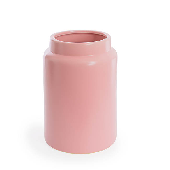 Ceramic Dimi Matte Soft Pink Vase (17cmx25cmH)