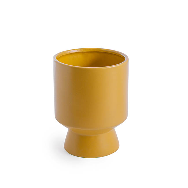 Ceramic Morandi Pot Planter Matte Mango Mojito 15.5cmx20cmH