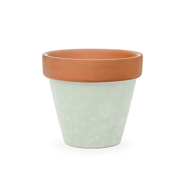 Terracotta Taranto Succulent Pot Sage (10x9cmH) Pack 6