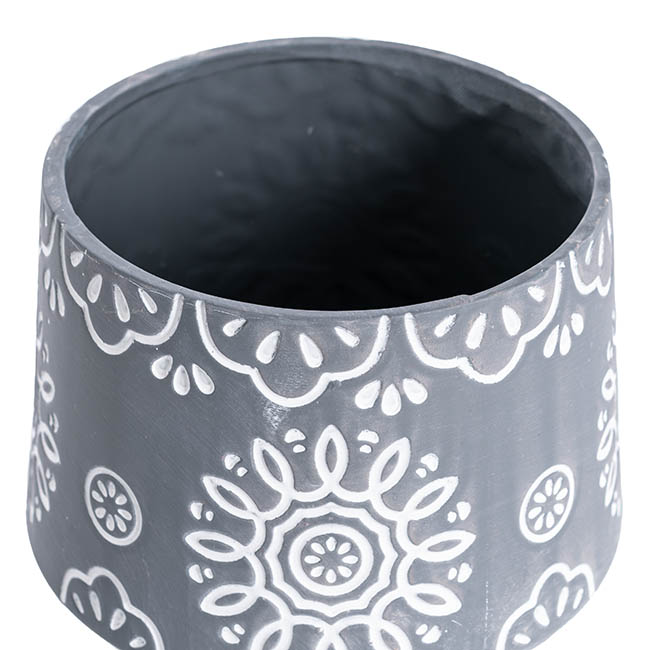 Ceramic Pot Palm Bay II Charcoal (18x15cmH)