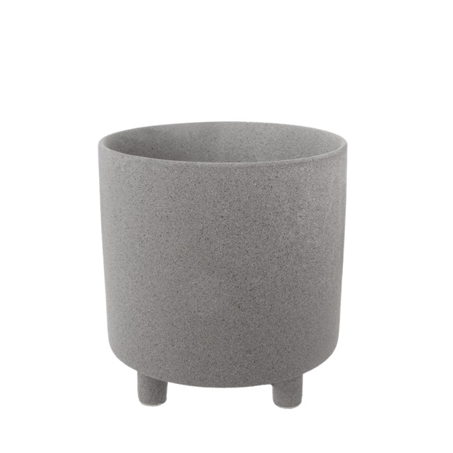 Ceramic Premium Cresta Pot Grey (20.5x20.5cmH)