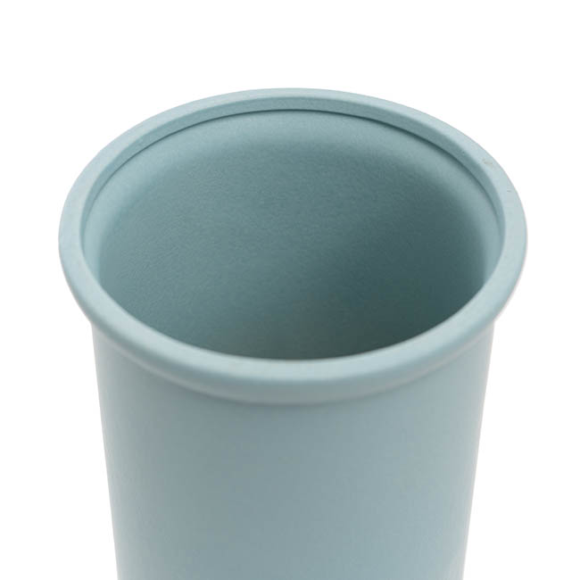 Ceramic Aphrodite Cylinder Vase Satin Matte Blue (16x28cmH)