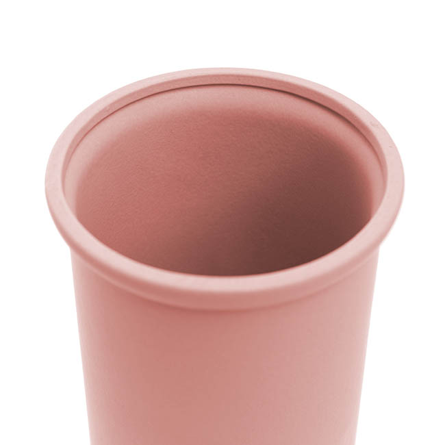 Ceramic Aphrodite Cylinder Vase Satin Matte Pink (16x28cmH)