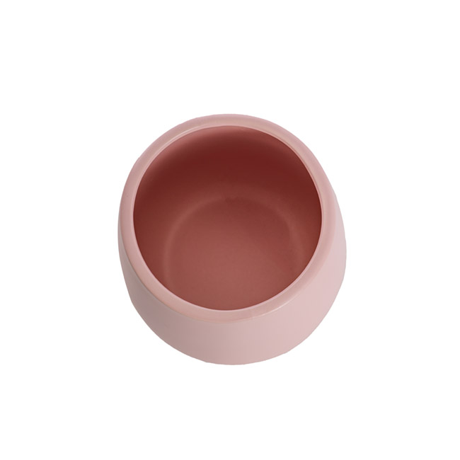 Ceramic Taron Belly Pot Matte Soft Pink(17.5x20cmH)