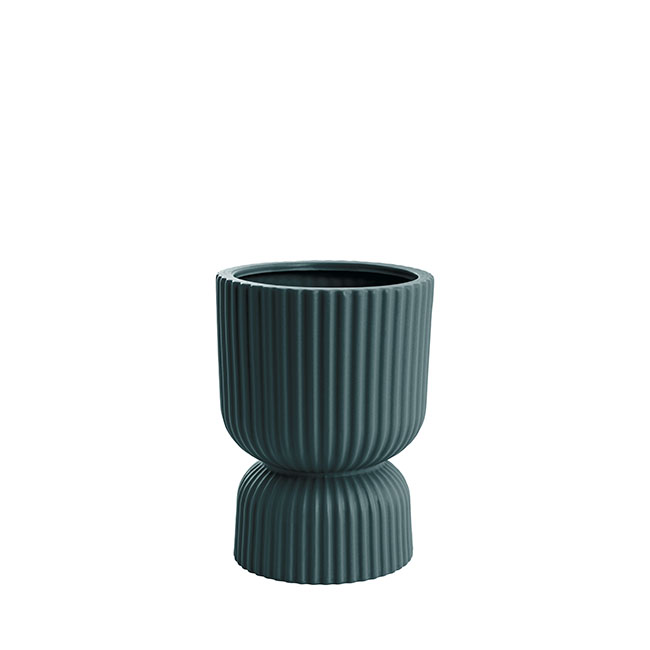 Ceramic Cyprus Egg Cup Vase Matte Jasper (12Dx16cmH)