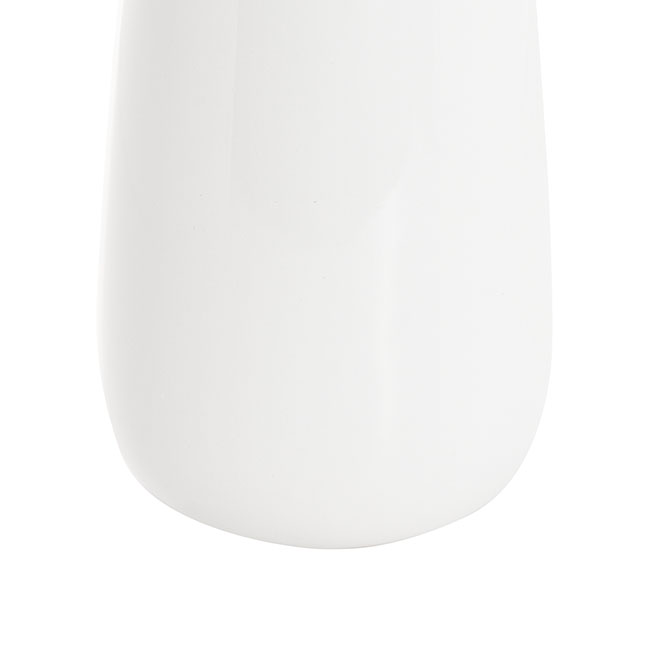 Ceramic Cone Vases Glossy White (14Dx22cmH)