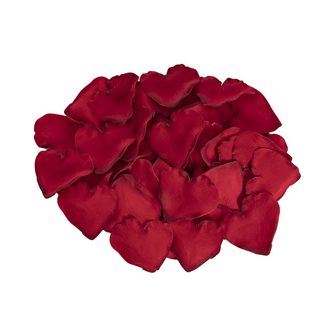 Rose Petals Large Heart Shape Dark Red (120PC Bag)
