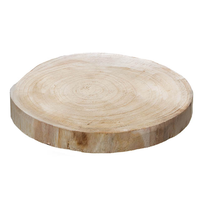Natural Wood Timber Slice Round (Approx. 34.5cmx4cmH)