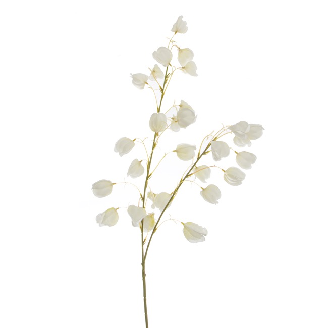 Lantern Flower Spray White (97cmH)
