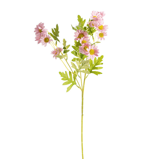 Daisy Spray 15x Flowers Soft Pink (3.5cmDx63cmH)