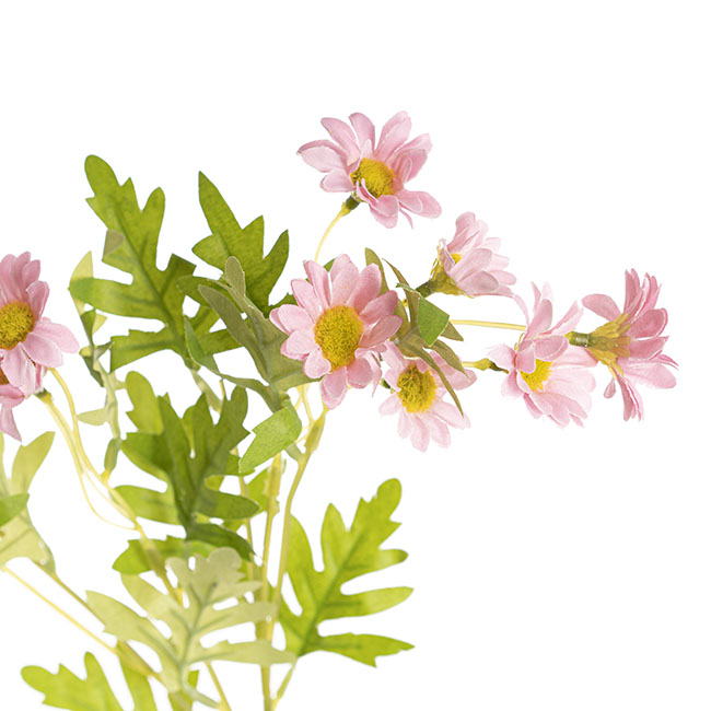 Daisy Spray 15x Flowers Soft Pink (63cmH)
