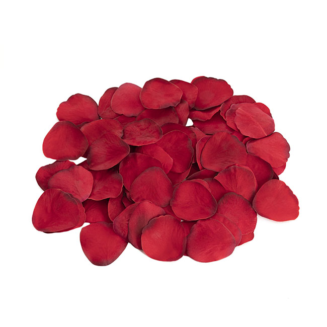 Rose Petals Scarlet Dark Red 5cmD (120PC Bag)