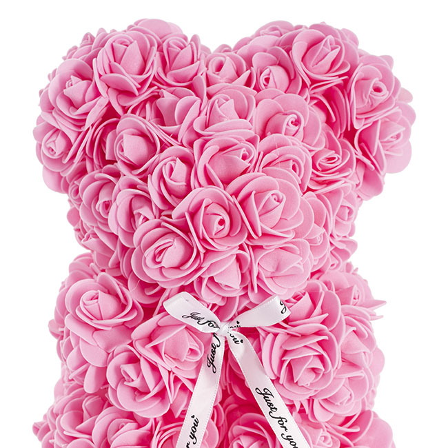 Rose Bear Tiffany Pink (25cmH)