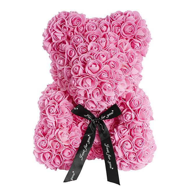 Rose Bear Tiffany Large Pink (35cmH)