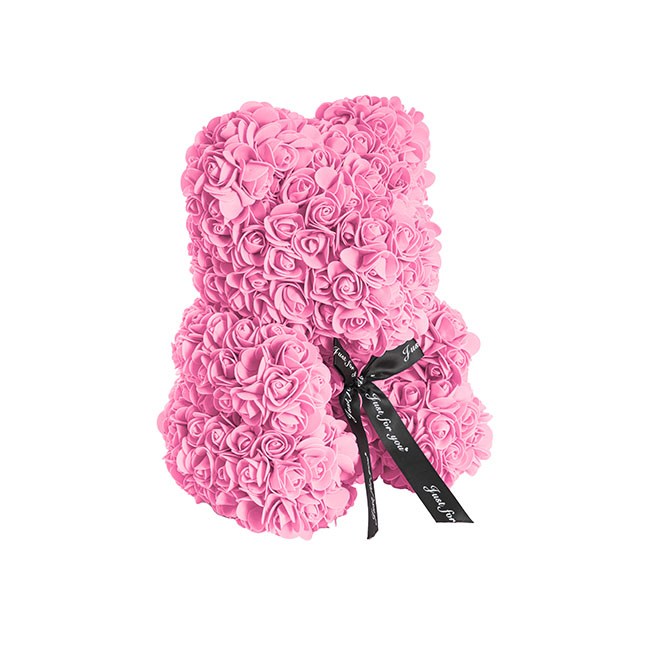 Rose Bear Tiffany Large Pink (35cmH)