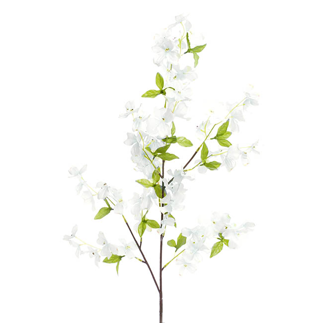 Dogwood Flower Spray White (103cmH)