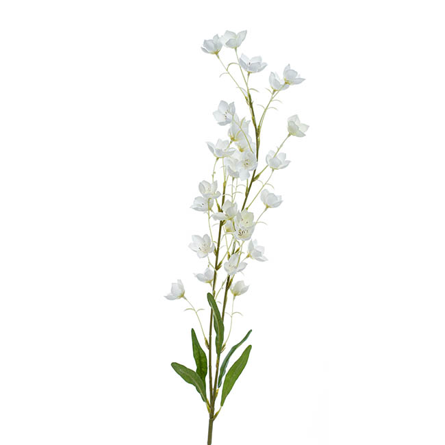 Bellflower Spray White (94cmH)