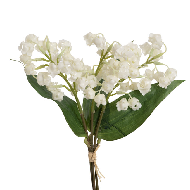 Lily of The Valley Bouquet White (33cmH)