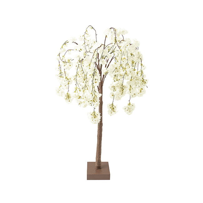 Artificial Cherry Blossom Tree White (80cmDx120cmH)