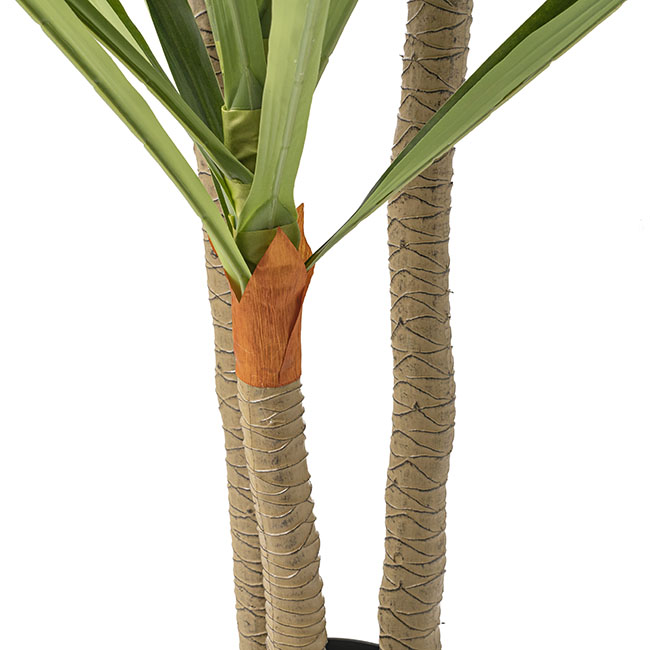 Real Touch 3 Head Yucca Potted Tree Green (200cmH)