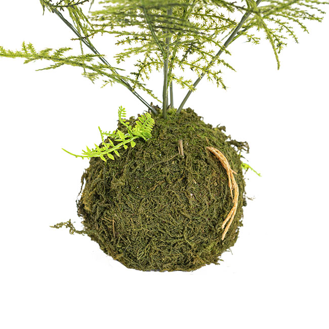Artificial Fern Kokedama Green (50cmH)