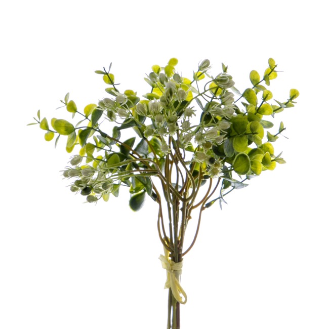 Eucalyptus Fruit Bouquet Green White (34cmH)