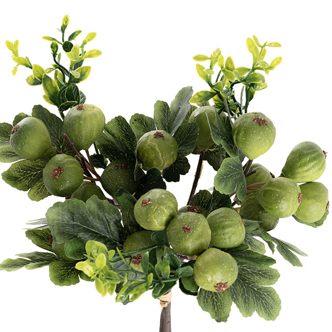 Artificial Fig Bouquet Green (33cmH)
