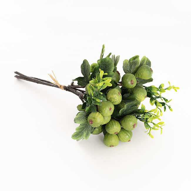 Artificial Fig Bouquet Green (33cmH)