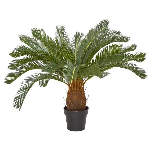 Artificial Cycas Palm Potted Green (93cm)