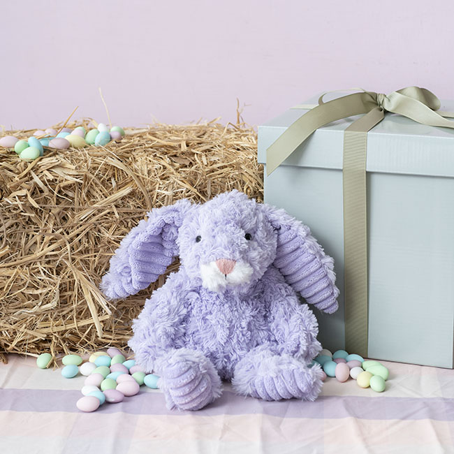 Bunny Nibbles Plush Soft Toy Soft Purple (22cmST)