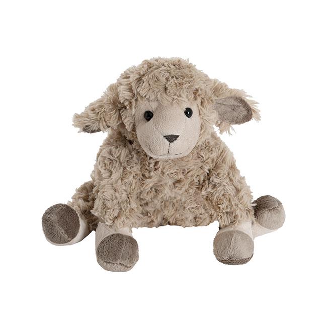Louis Sitting Lamb Plush Soft Toy Hazel Brown (20cmST)