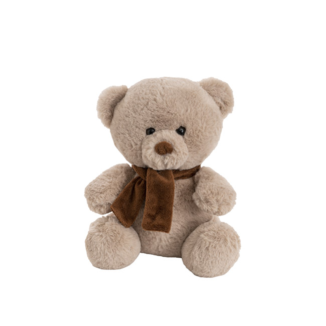 Tobby Bear With Scarf Brown (20cmST)
