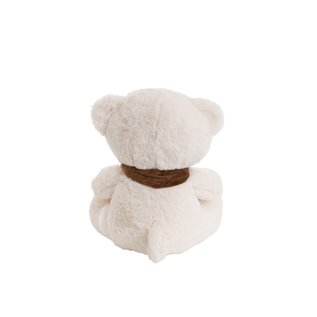 Tobby Bear With Scarf White (20cmST)