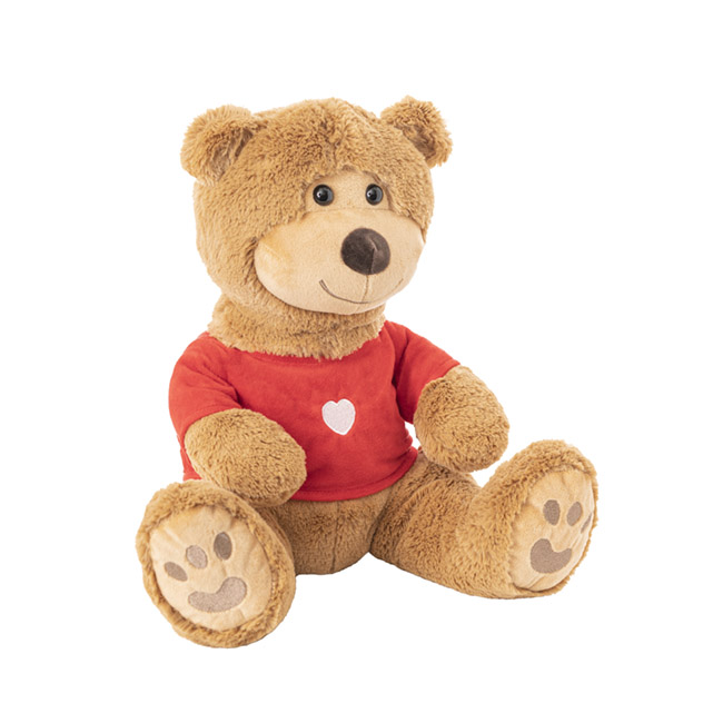 Messenger Bear With Love Jumper Brown (35cmST)