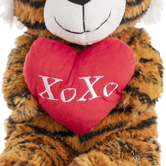 Bruno Tiger Holdling Xoxo Heart Brown (25cmST)