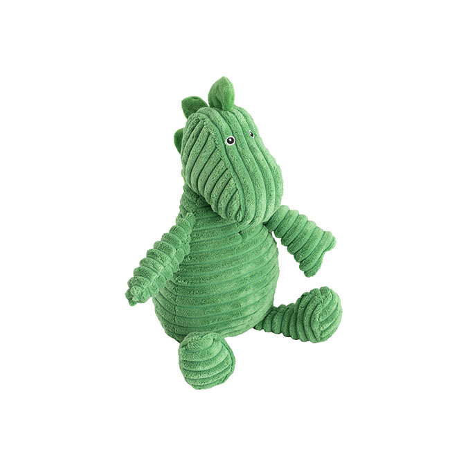 Dino Sitting Dinosaur Plush Toy Corduroy Green (25cmST)