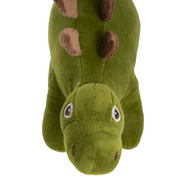Boris Stegosaurus Dinosaur Plush Toy Olive Green (33x20cmHT)