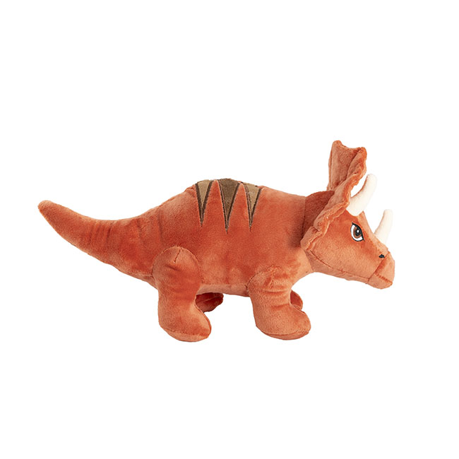 Tank Triceratops Dinosaur Plush Toy Orange (33x20cmHT)
