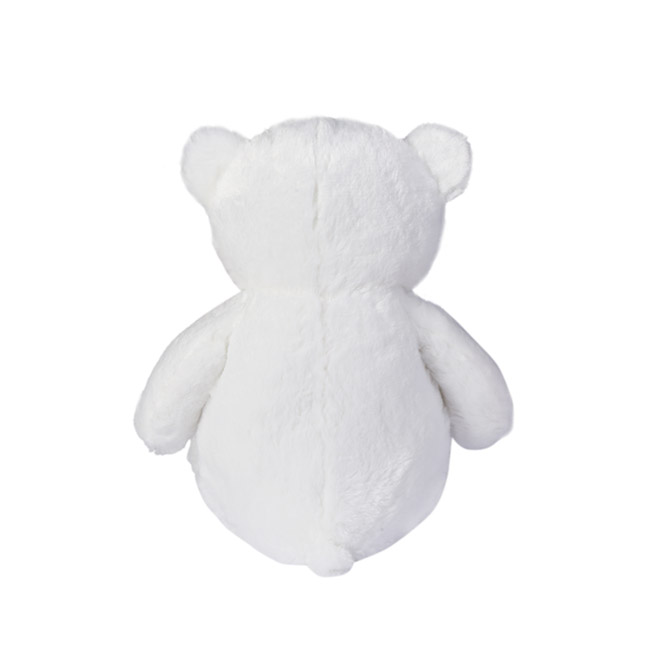 Kyle Bear With Red Bow White (40cmST)