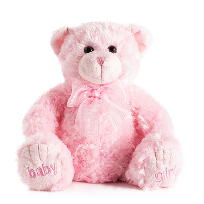 Georgie Teddy Bear Baby Girl Pink (25cmST)