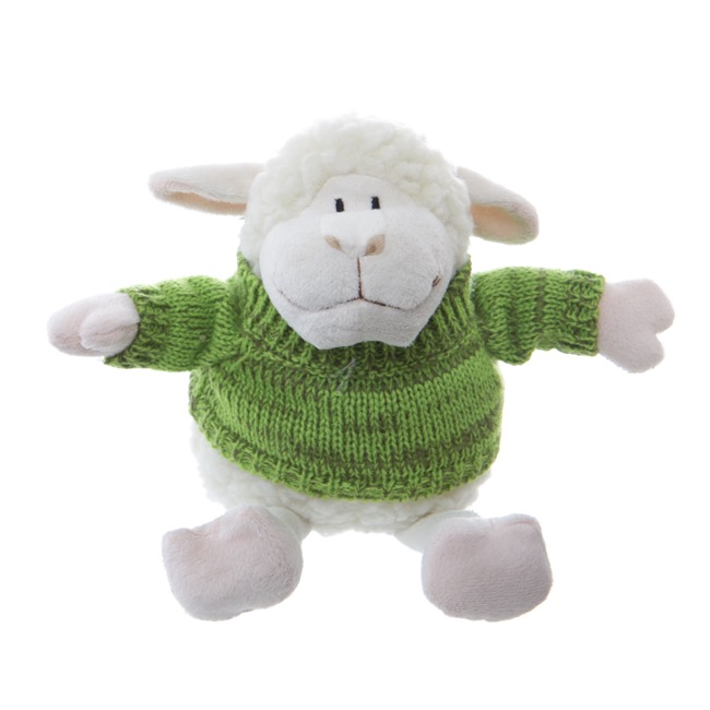 Sheep Lambert with Jumper White Green (25cmHT)